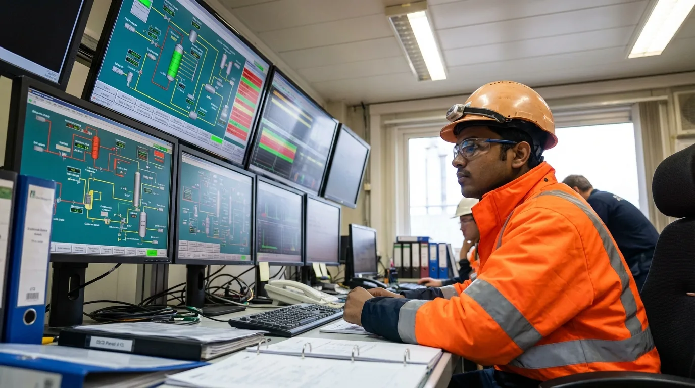 IGPL DCS control room managing MA recovery and PA production process