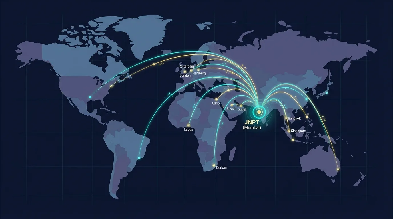 Map highlighting IGPL's Taloja location near JNPT for export connectivity