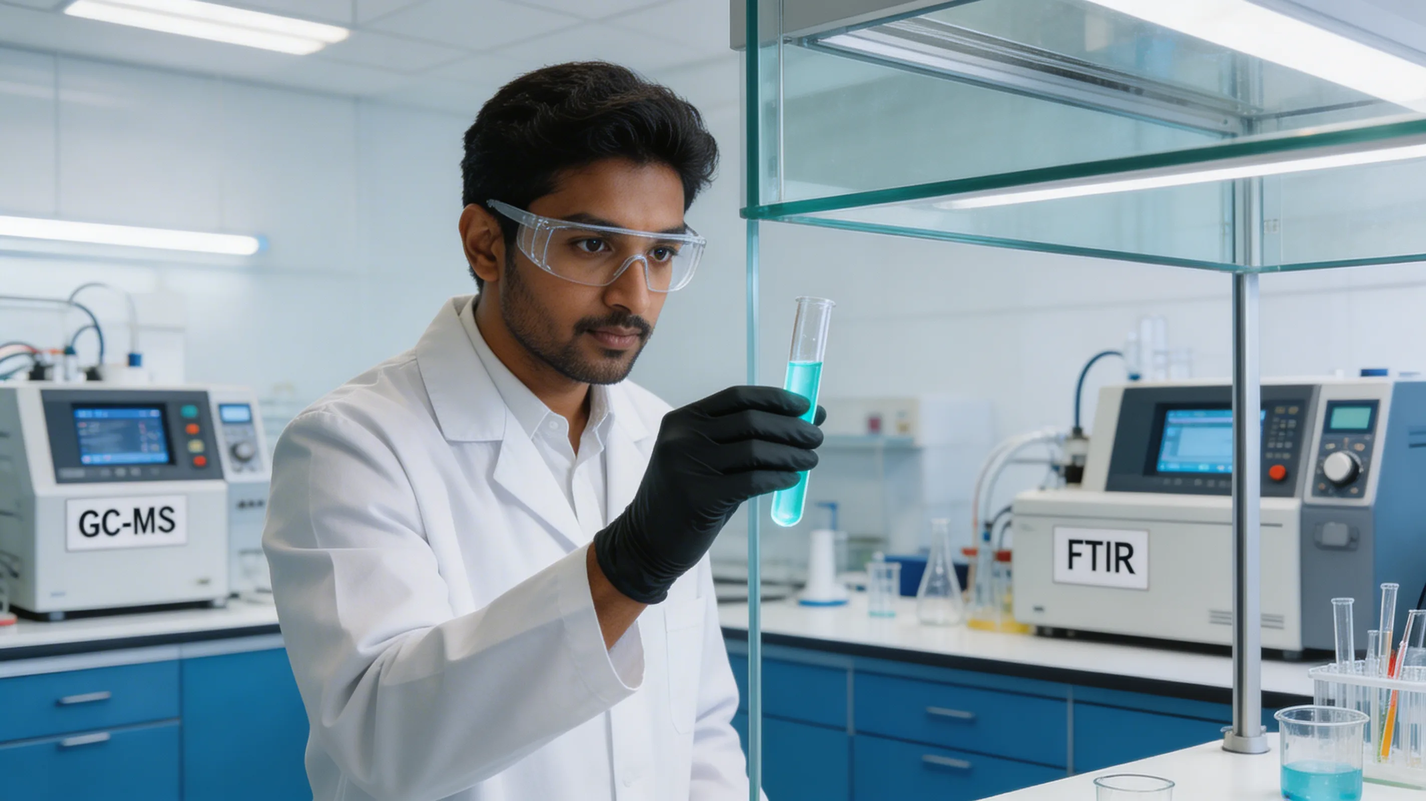 Chemical laboratory analysis supporting process efficiency and quality control at IGPL